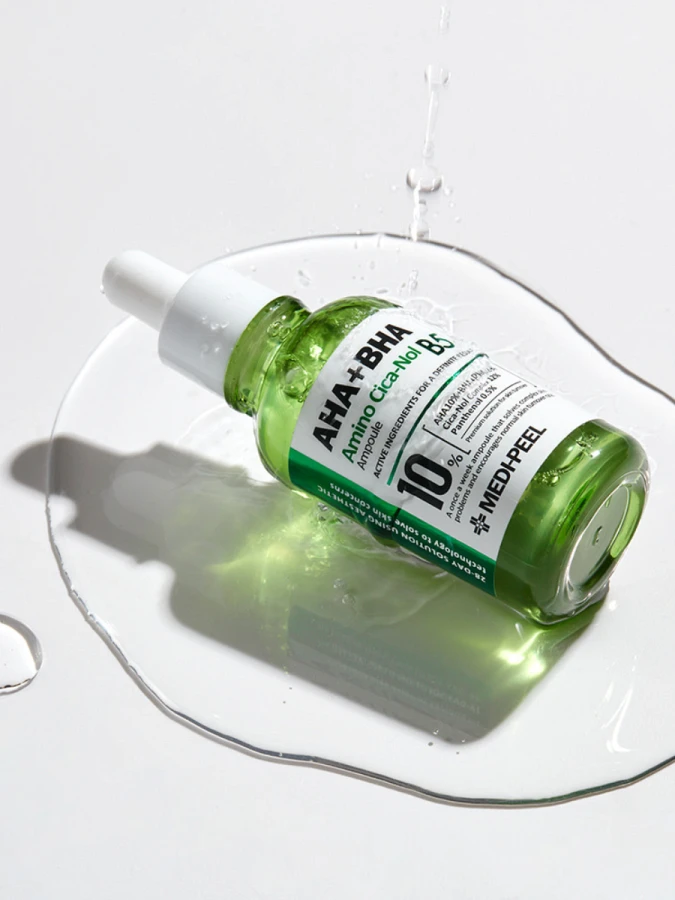 Обновляющая сыворотка с комплексом кислот и экстрактом центеллы MEDI-PEEL AHA BHA Amino Cica-Nol B5 Ampoule