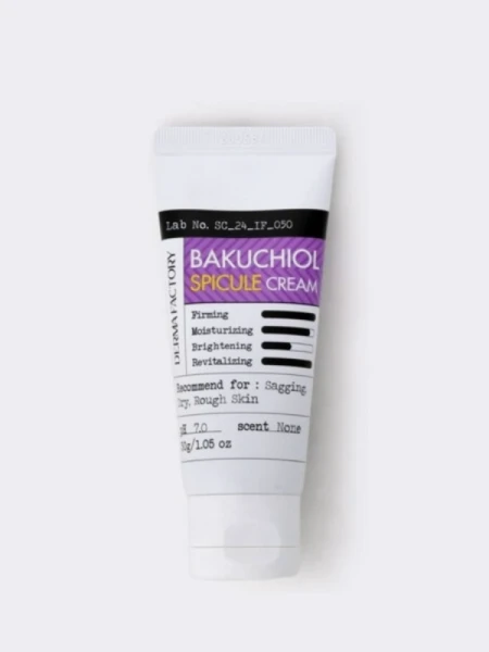Обновляющий крем для лица с бакучиолом и спикулами Derma Factory Bakuchiol Spicule Cream Обновляющий крем для лица с бакучиолом и спикулами Derma Factory Bakuchiol Spicule Cream