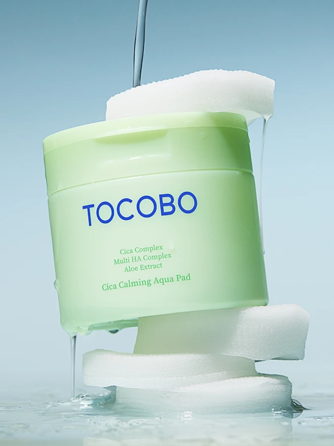 Успокаивающие тонер-пэды с экстрактом центеллы TOCOBO Cica Calming Aqua Pad