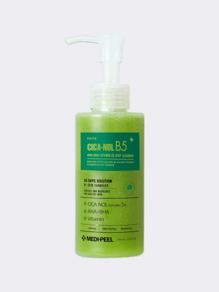 Кислородная пенка для умывания с кислотами MEDI-PEEL Phyto Cica-Nol B5 AHABHA Vitamin Calming O2 Deep Cleanser Кислородная пенка для умывания с кислотами MEDI-PEEL Phyto Cica-Nol B5 AHABHA Vitamin Calming O2 Deep Cleanser