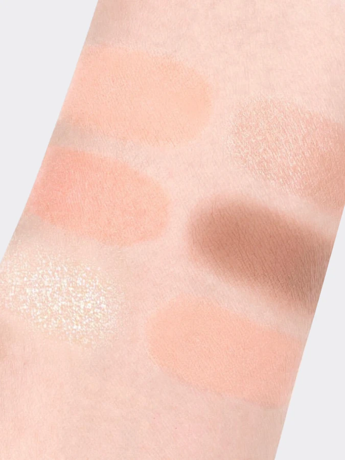 Палетка для макияжа век и лица в абрикосовых оттенках rom&nd Bare Layer Palette 01 Apricot Mood