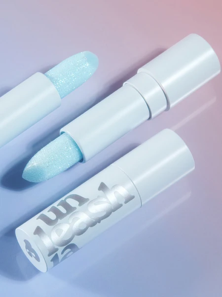 Увлажняющий оттеночный бальзам для губ с блёстками UNLEASHIA Glacier Vegan Lip Balm No.2 Blue Lagoon