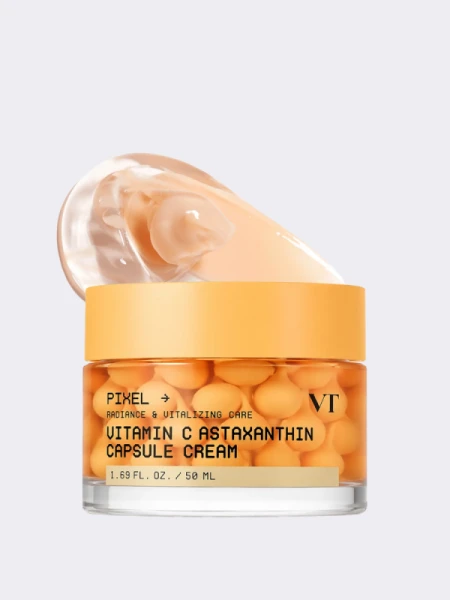 Антиоксидантный капсульный крем с витамином С и астаксантином VT Vitamin C Astaxanthin Capsule Cream