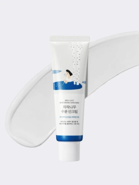 Увлажняющий солнцезащитный крем с берёзовым соком Round Lab Birch Juice Moisturizing Sun Cream SPF50+ PA++++