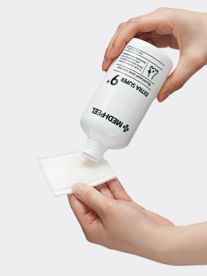 Очищающая жидкость-маска для очищения сальных нитей MEDI-PEEL Extra Super 9+ Cotton Pad
