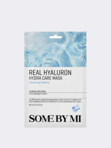 Увлажняющая тканевая маска с гиалуроновой кислотой Some By Mi Real Hyaluron Hydra Care Mask Увлажняющая тканевая маска с гиалуроновой кислотой Some By Mi Real Hyaluron Hydra Care Mask