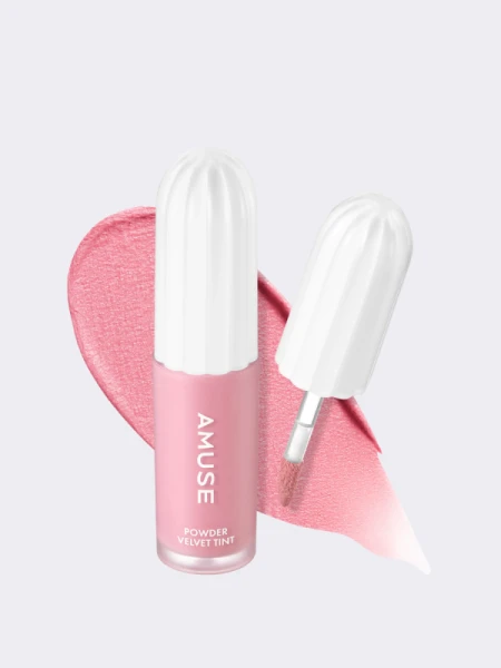 Вельветовый пигмент для губ AMUSE Powder Velvet Tint 01 Rare Peach