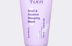 Успокаивающая ночная маска с муцином улитки и азуленом TIAM Snail & Azulene Sleeping Mask