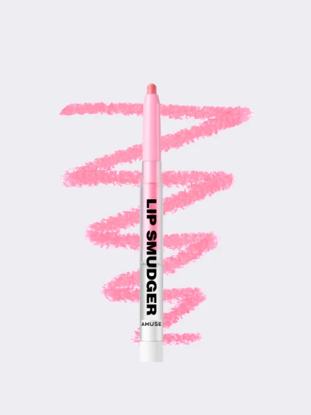 Лимитированнный бархатный карандаш для губ AMUSE Lip Smudger 06 Strawberry Milk Daisy Edition