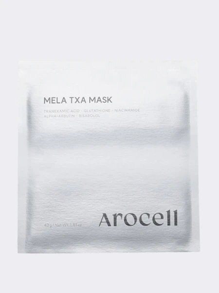 Гидрогелевая маска с транексамовой кислотой и глутатионом против пигментации Arocell Mela TXA Mask