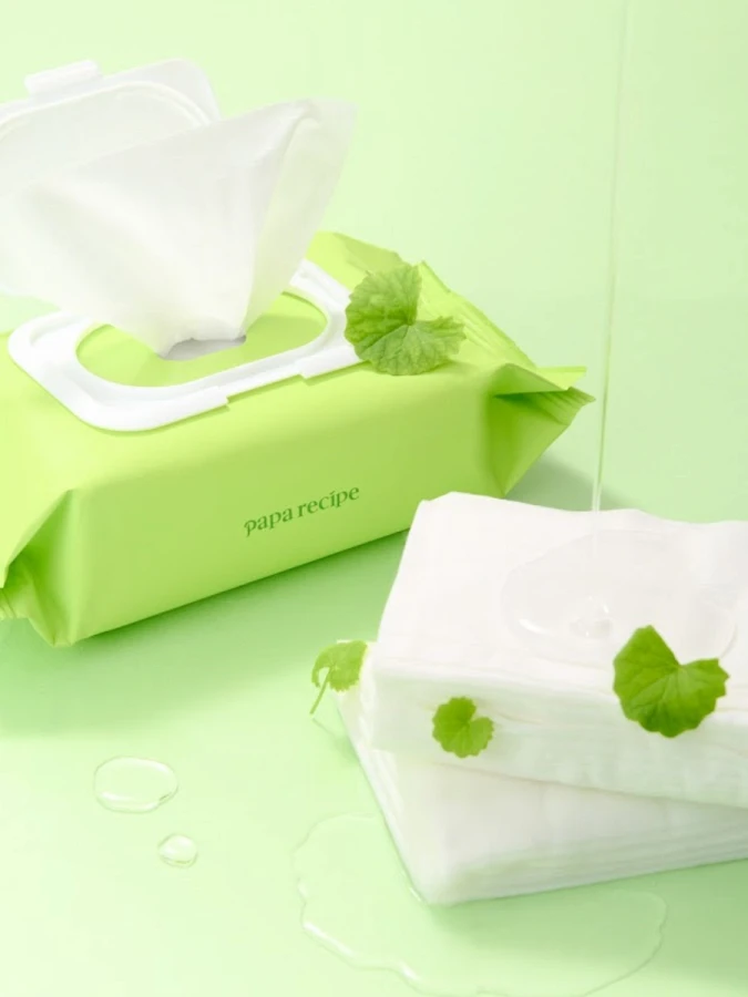 Очищающие салфетки для лица с экстрактом центеллы Papa Recipe Real Centella Cica Watery Cleansing Tissue