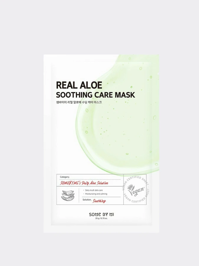 Смягчающая тканевая маска с экстрактом алоэ Some By Mi Real Aloe Soothig Mask