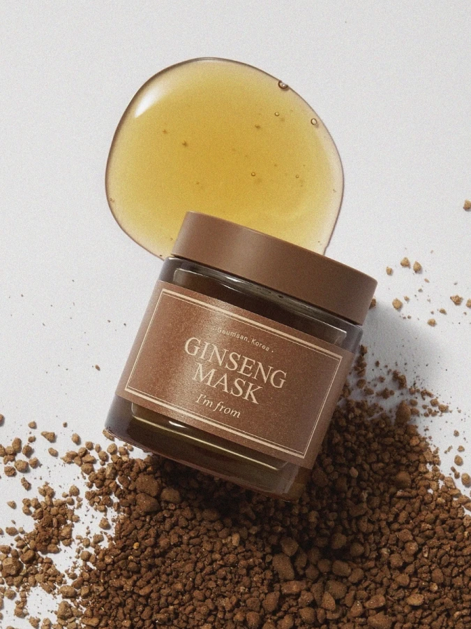 Подтягивающая смываемая маска с женьшенем I'm from Ginseng Mask