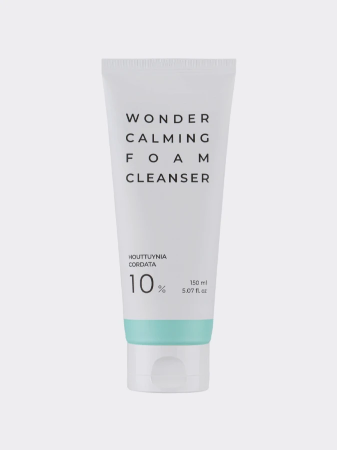 Успокаивающая пенка для умывания с экстрактом хауттюйнии Esthetic House Wonder Calming Foam Cleanser