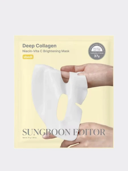 Осветляющая гидрогелевая маска с коллагеном и витамином С Sungboon Editor Deep Collagen Niacin Vita C Brightening Mask