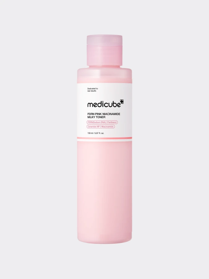 Питательный молочный тонер с ниацинамидом и ПДРН Medicube PDRN Pink Niacinamide Milky Toner