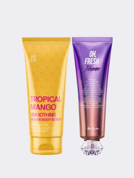 Фруктовый набор для тела с ароматом ириса J:on + Kiss By Rosemine