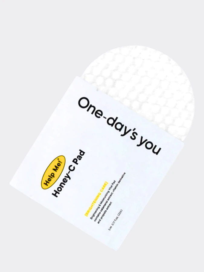 Питательные тонер-пэды с экстрактом мёда и бета-глюканом TRAVEL One-Day's You Help Me Honey-C Pad
