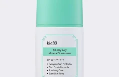 Лёгкий минеральный солнцезащитный крем Dear, Klairs All-day Airy Mineral Sunscreen SPF50 PA++++