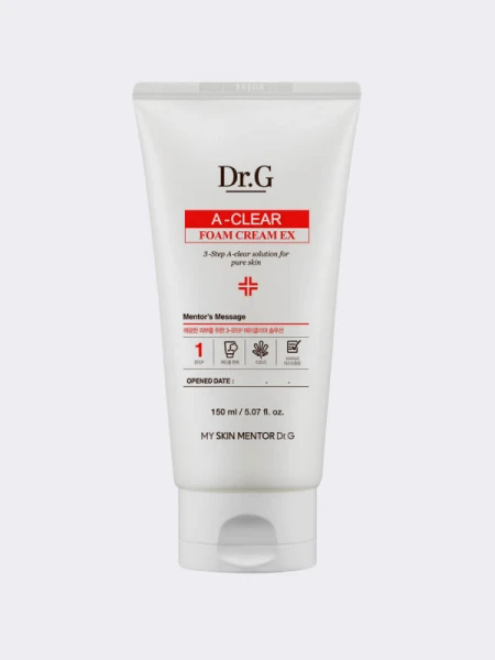 Мягкая очищающая крем-пенка для проблемной кожи DR.G  A-clear Foam Cream EX Мягкая очищающая крем-пенка для проблемной кожи DR.G  A-clear Foam Cream EX