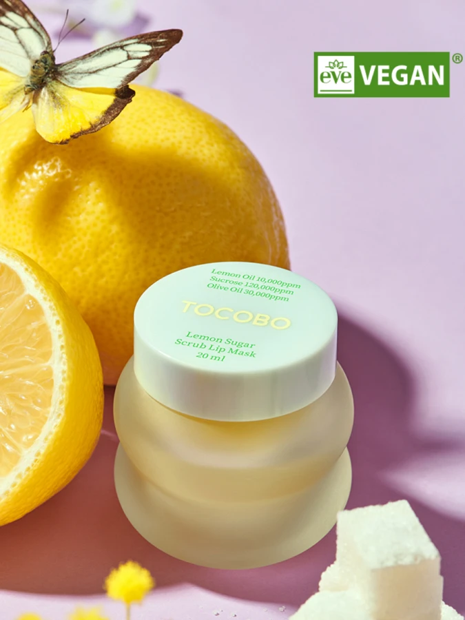 Маска-скраб для губ с экстрактом лимона TOCOBO Lemon Sugar Scrub Lip Mask