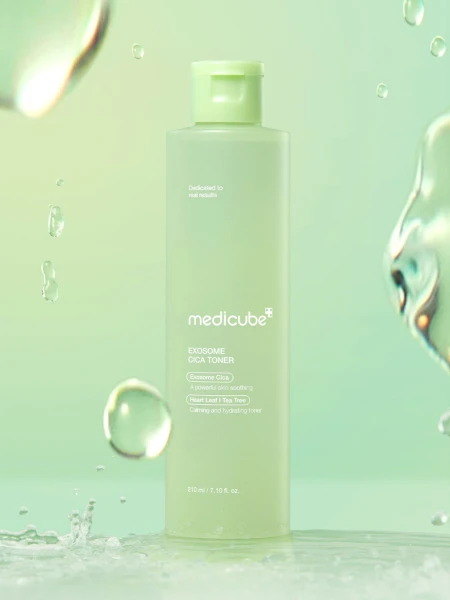 Успокаивающий тонер с экстрактом центеллы и чайного дерева Medicube Exosome Cica Toner Успокаивающий тонер с экстрактом центеллы и чайного дерева Medicube Exosome Cica Toner