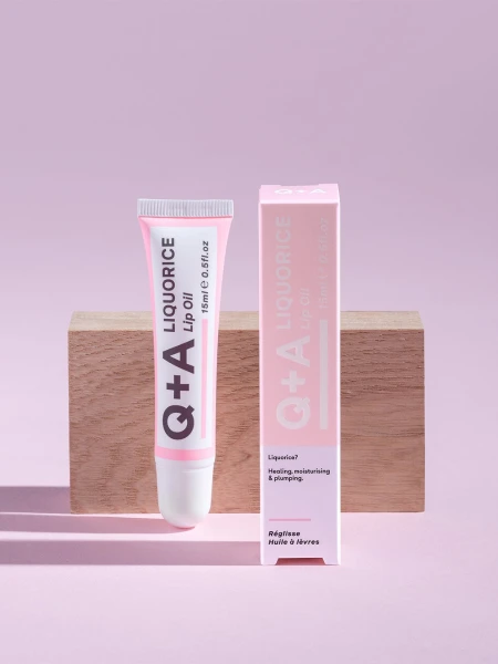 Масло для губ с экстрактом лакрицы Q+A Liquorice Lip Oil