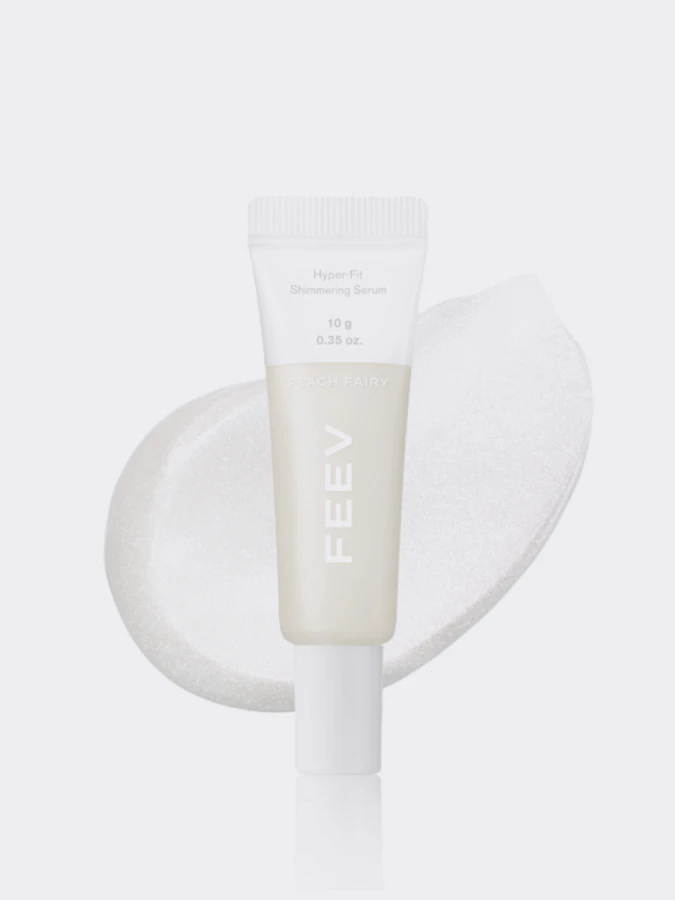 Сияющая сыворотка для макияжа в холодном оттенке FEEV Hyper-Fit Shimmering Serum Peach Fairy