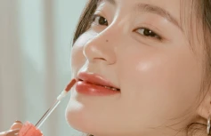 Лёгкий глянцевый тинт в коралловом оттенке rom&nd DEWY·FUL Water Tint 01 In Coral