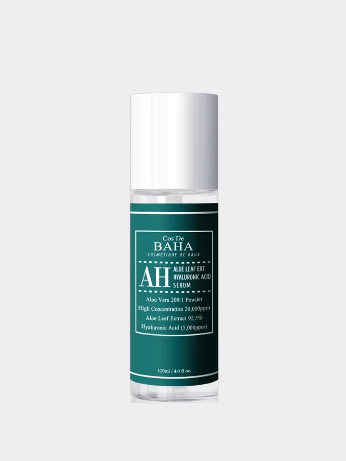 Концентрированная сыворотка с алоэ Cos De BAHA Aloe Leaf Ext Hyaluronic Acid Serum AH
