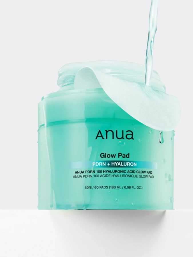 Увлажняющие тонер-диски с ПДРН и гиалуроновой кислотой ANUA PDRN Hyaluronic Acid Glow Pad