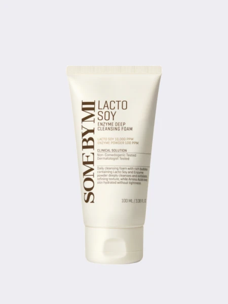 Глубокоочищающая пенка с ферментами соевого молока Some By Mi Lacto Soy Enzyme Deep Cleansing Foam Глубокоочищающая пенка с ферментами соевого молока Some By Mi Lacto Soy Enzyme Deep Cleansing Foam