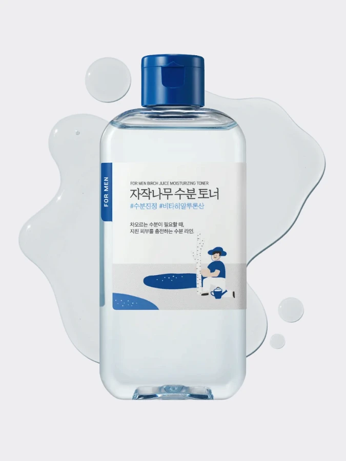 Успокаивающий тонер для мужчин с берёзовым соком Round Lab For Men Birch Juice Moisturizing Toner