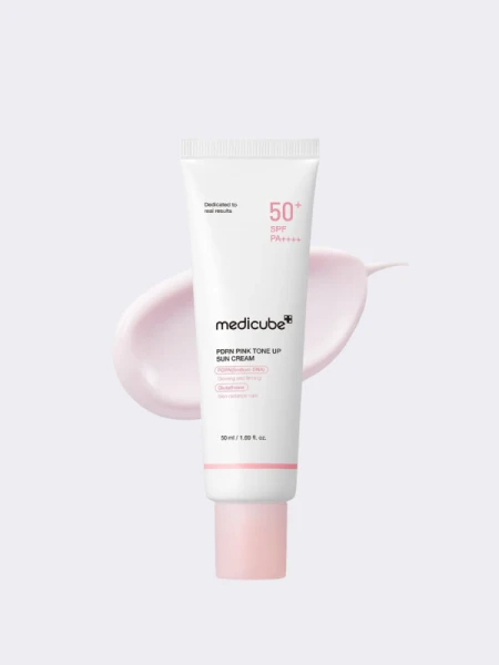 Тонирующий солнцезащитный крем с ПДРН Medicube PDRN Pink Tone Up Sun Cream SPF 50