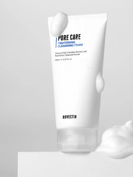 Очищающая пенка для сужения пор ROVECTIN Pore Care Tightening Cleansing Foam Очищающая пенка для сужения пор ROVECTIN Pore Care Tightening Cleansing Foam