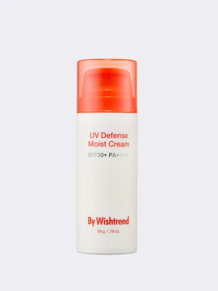Солнцезащитный крем с растительными экстрактами By Wishtrend UV Defense Moist Cream SPF50+ PA++++ Солнцезащитный крем с растительными экстрактами By Wishtrend UV Defense Moist Cream SPF50+ PA++++
