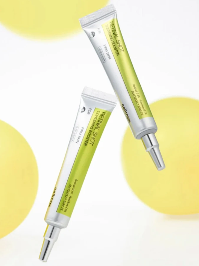 Обновляющий крем-бустер с ретиналем и спикулами Celimax The Vita-A Retinal Shot Tightening Booster