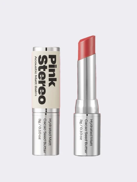 Матовый оттеночный бальзам для губ ALTERNATIVE STEREO Acoustic Matt Balm No2. Pink Stereo