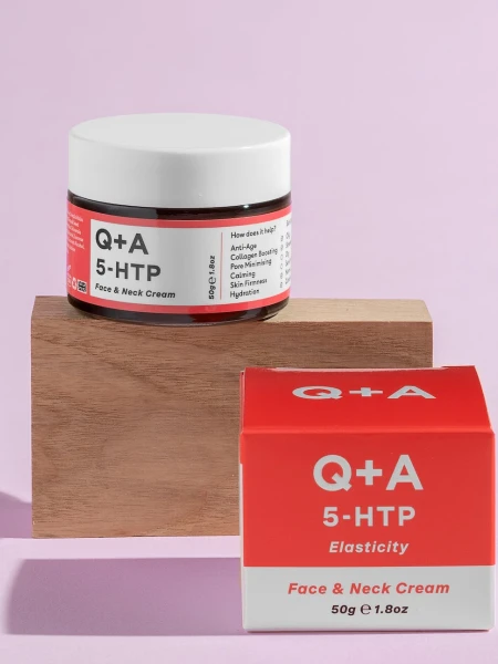 Разглаживающий крем для лица и шеи Q+A 5-HTP Face&Neck Cream