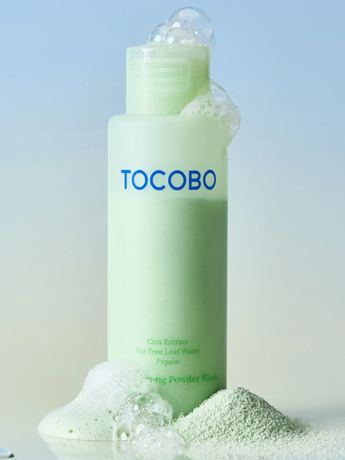 Успокаивающая энзимная пудра с экстрактом центеллы TOCOBO Cica Calming Powder Wash
