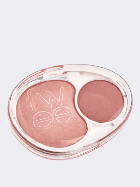 Двойные мягкие румяна с муссовой текстурой fwee Mellow Dual Blush RS01 Rosy Talk