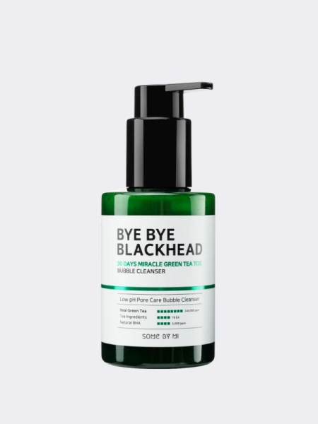 Пенка-маска от черных точек Some By Mi Bye Bye Blackhead 30 Days Miracle Green Tea Tox Bubble Cleanser Пенка-маска от черных точек Some By Mi Bye Bye Blackhead 30 Days Miracle Green Tea Tox Bubble Cleanser
