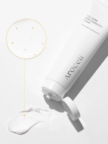 Глубокоочищающая пенка для умывания с коллагеном Arocell Collagen Deep Cleansing Foam
