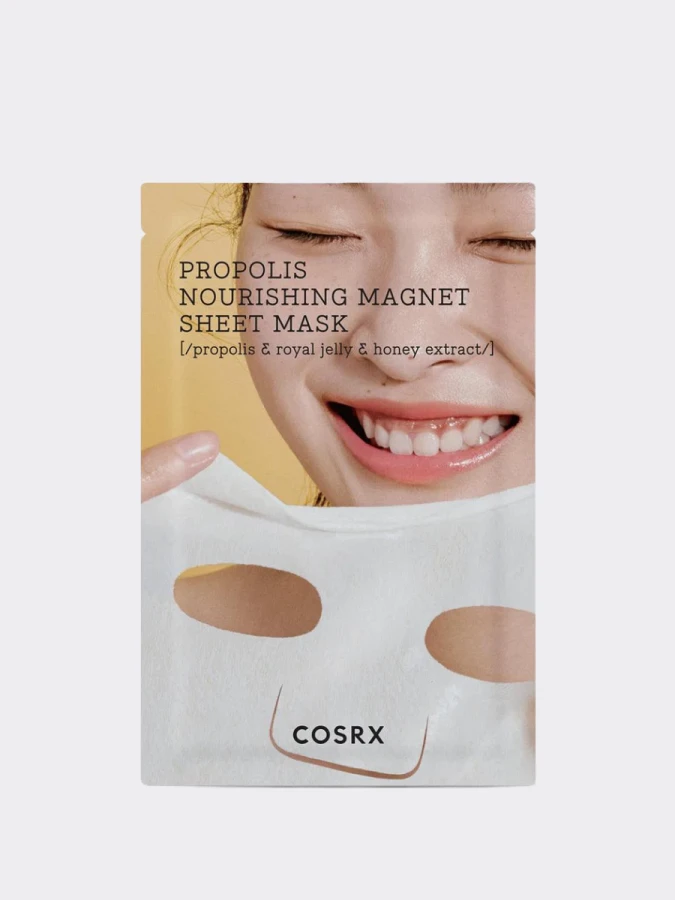Питательная тканевая маска для лица с прополисом Cosrx Full Fit Propolis Nourishing Magnet Sheet Mask