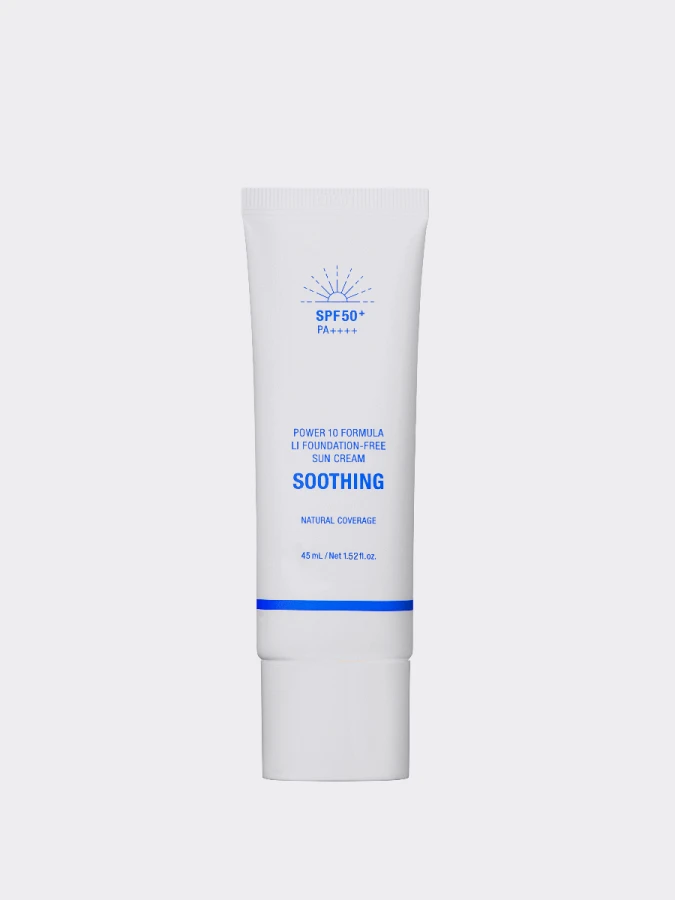 Солнцезащитный крем с тональным эффектом It's Skin Power 10 Formula LI Foundation-Free Sun Cream SPF50+PA++++