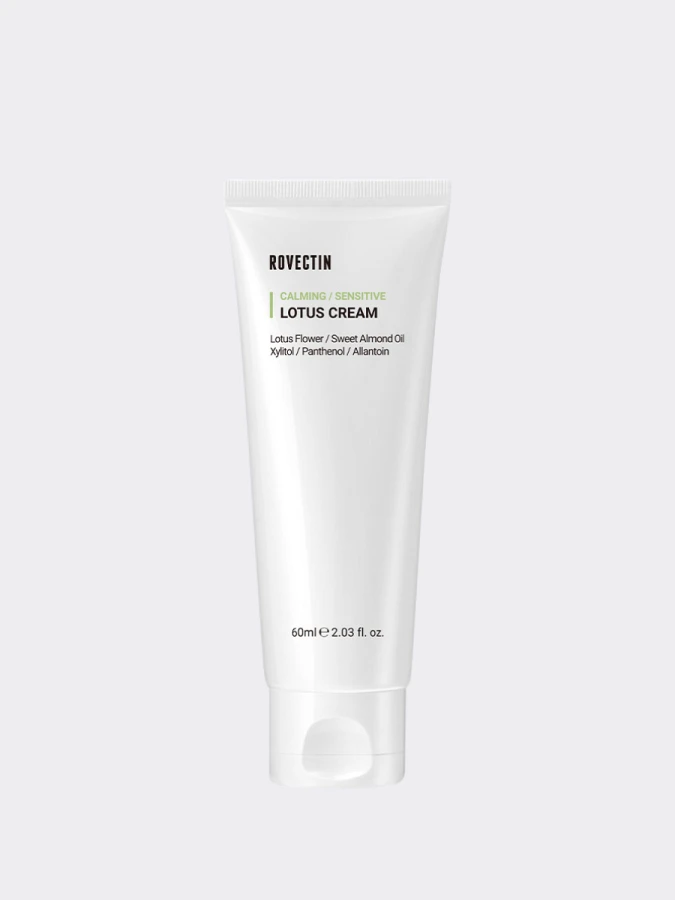 Успокаивающий крем для лица с экстрактом лотоса ROVECTIN Clean Lotus Water Cream