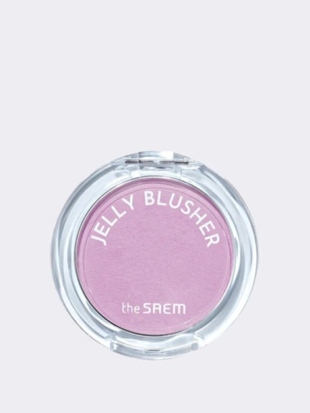 Мягкие румяна с сияющим финишем в молочно-лиловом оттенке The Saem Jelly Blusher PP01 Milky Mauve