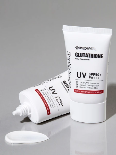 Солнцезащитный крем для лица с глутатионом MEDI-PEEL Bio-Intense Glutathione Mela Toning Sun Cream SPF 50+ PA++++ Солнцезащитный крем для лица с глутатионом MEDI-PEEL Bio-Intense Glutathione Mela Toning Sun Cream SPF 50+ PA++++