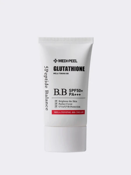 Крем ВВ с глутатионом для сияния кожи MEDI-PEEL Bio-Intense Glutathione Mela Toning BB Cream SPF50+PA++++