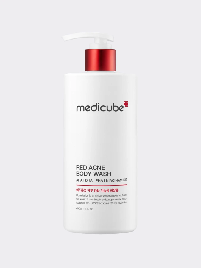 Противовоспалительный гель для душа с комплексом кислот Medicube Red Acne Body Wash 2.0